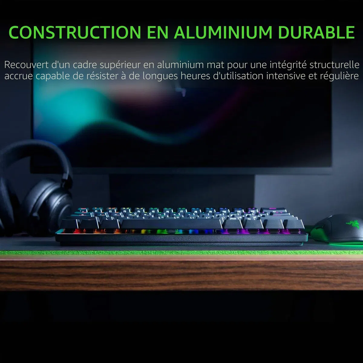 Razer Huntsman Mini Gaming Keyboard Optical Red Switches RGB US-Layout ISO