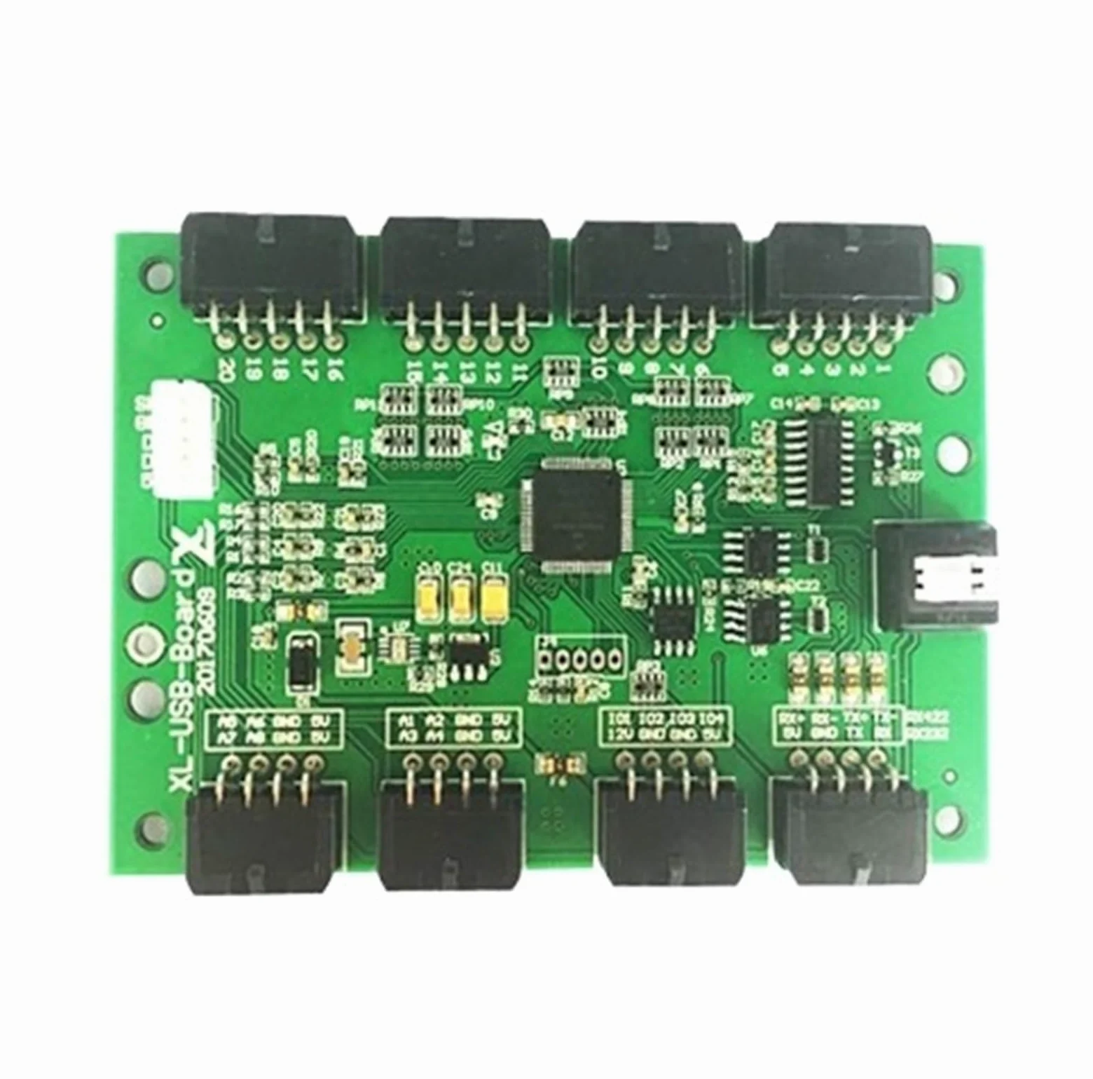 VChics Joystick marin, Carte de contrôle mouvement à 8 s, carte simulateur, d'ordinateur industriel, joystick(1 three-axis joystick+USB)