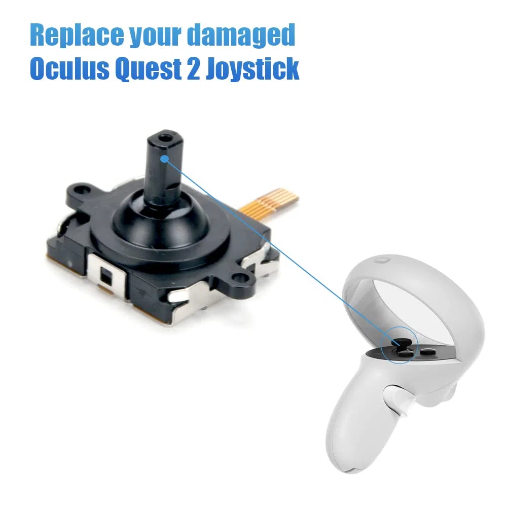 Lot de 2 joysticks de rechange pour manette Oculus Quest 2, kit de réparation de joystick analogique pour Oculus Quest 2