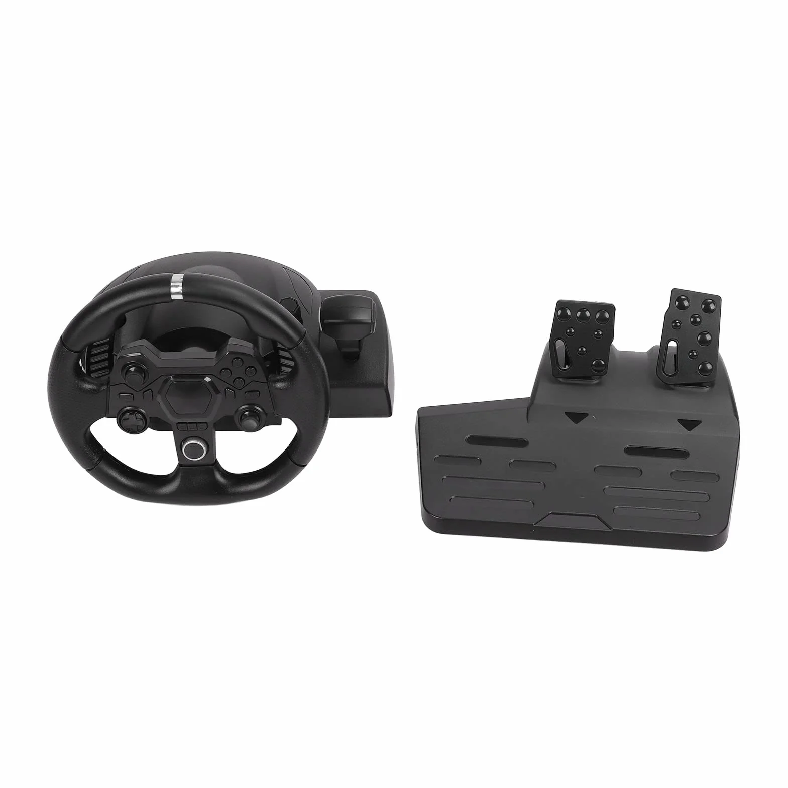 Sorandy Volant de Course à Vibrations de Jeu, Rotation à 270 °, 7 en 1, USB, avec Pédale, pour, PC