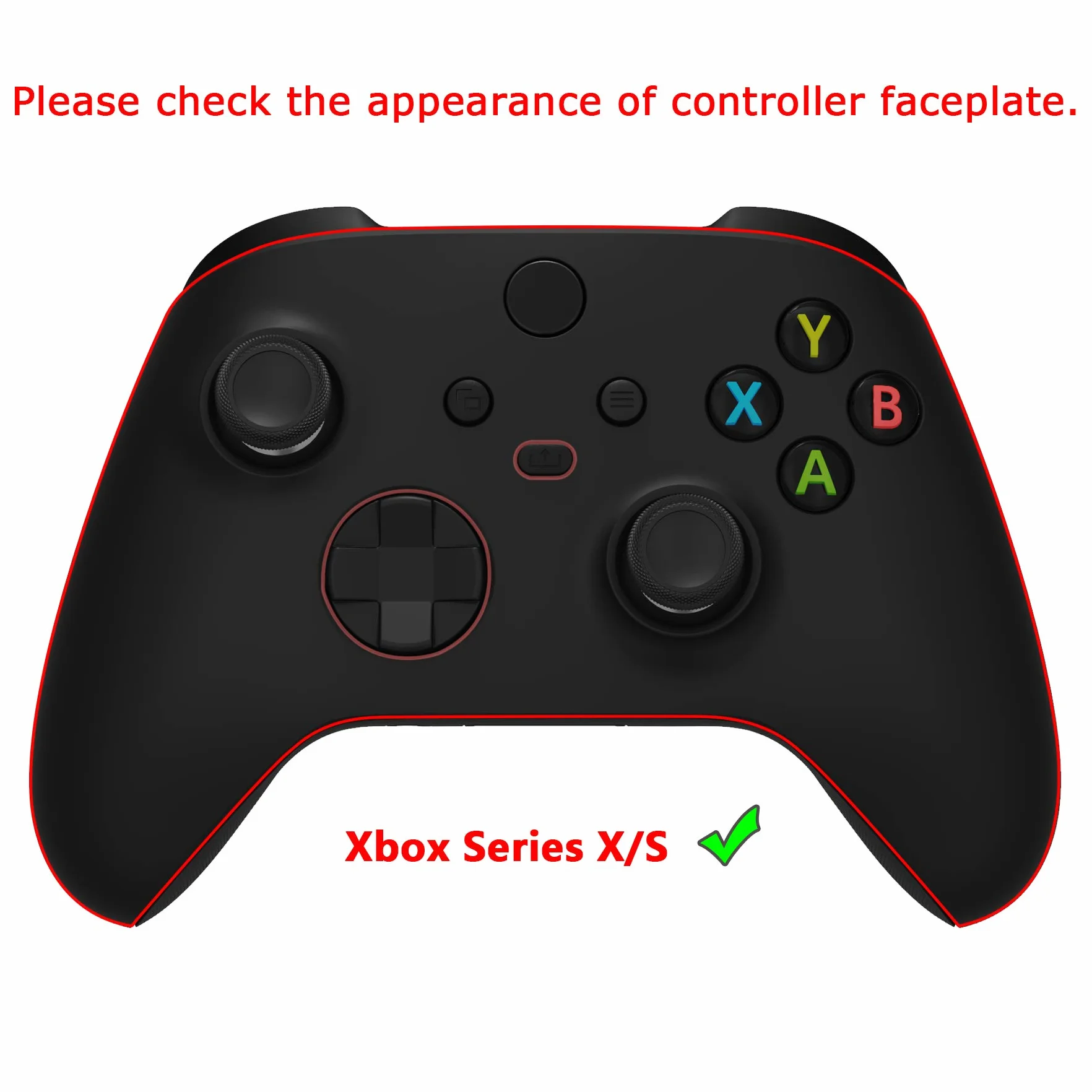 eXtremeRate PlayVital Coque Manette pour Xbox Series X/S Housse Protection pour Xbox Series X Accessoires Controller avec Capuchon Joystick Caps Grip Cover Silicone-Vin Rouge,Édition Samouraï