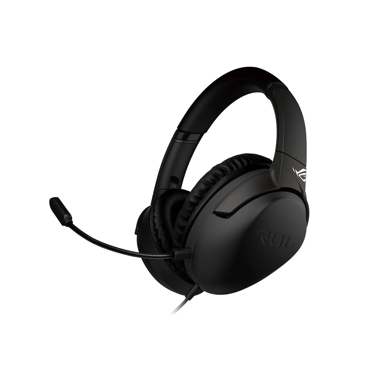 ASUS ROG Strix Go Core Casque de jeu filaire | Connecteur 3,5 mm | Design léger | Casque supra-auriculaire pour PC, Mac, Nintendo Switch et PS4, noir, standard