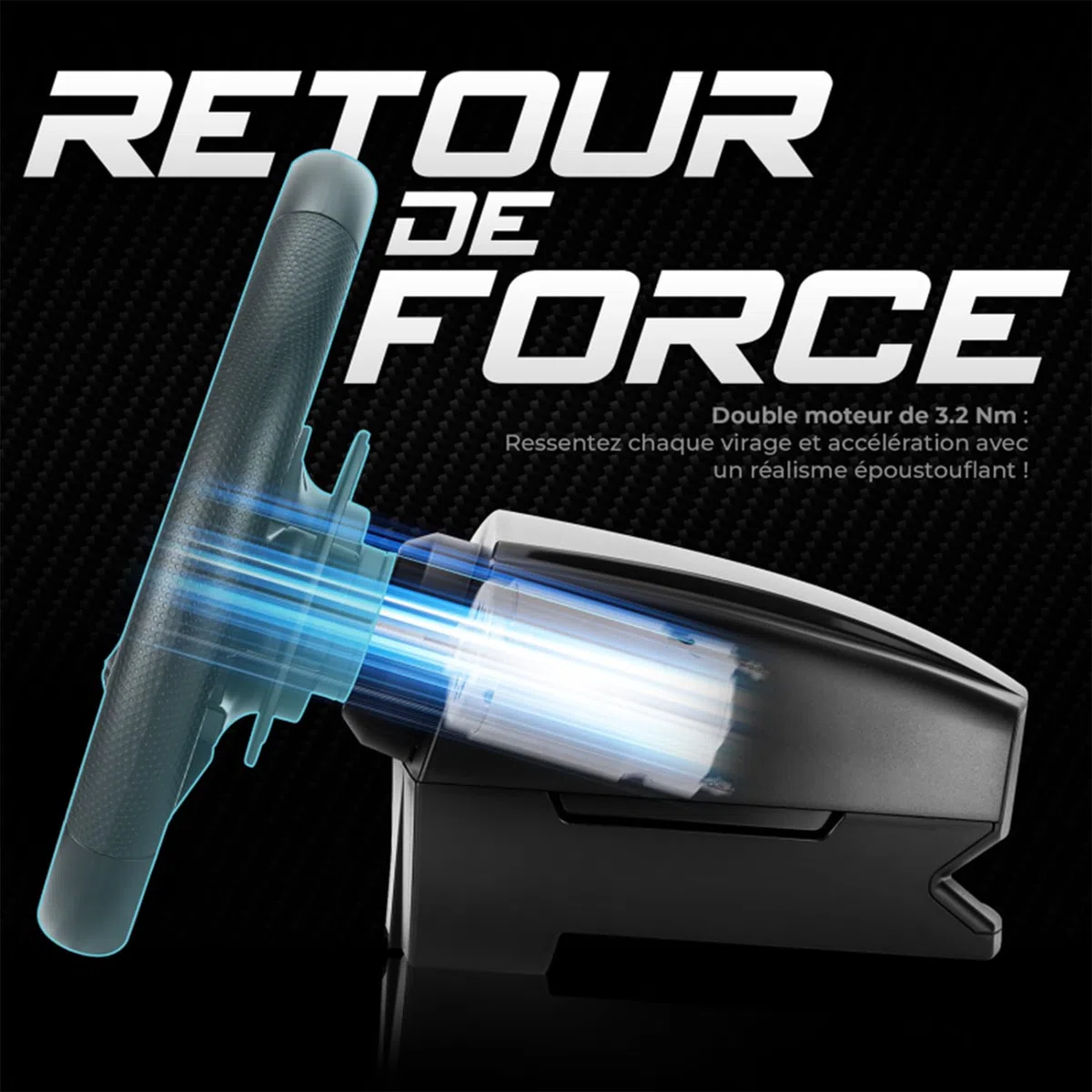 Pack simulateur, siège volant et pédalier RACER PRO pour PC et console