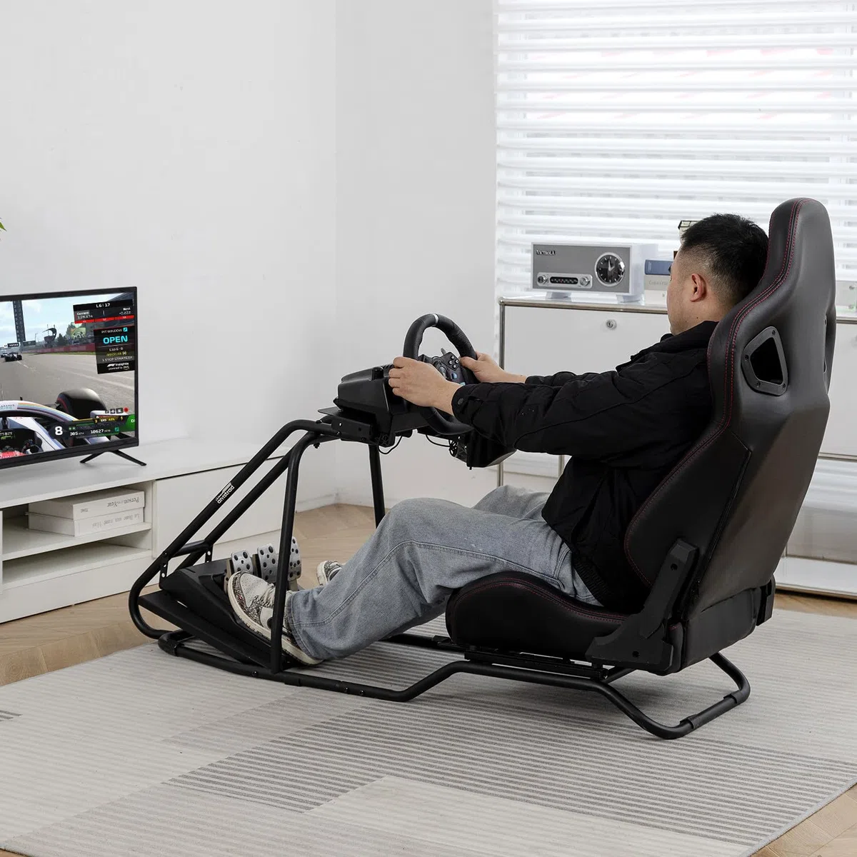 Pack simulateur, siège volant et pédalier RACER PRO pour PC et console