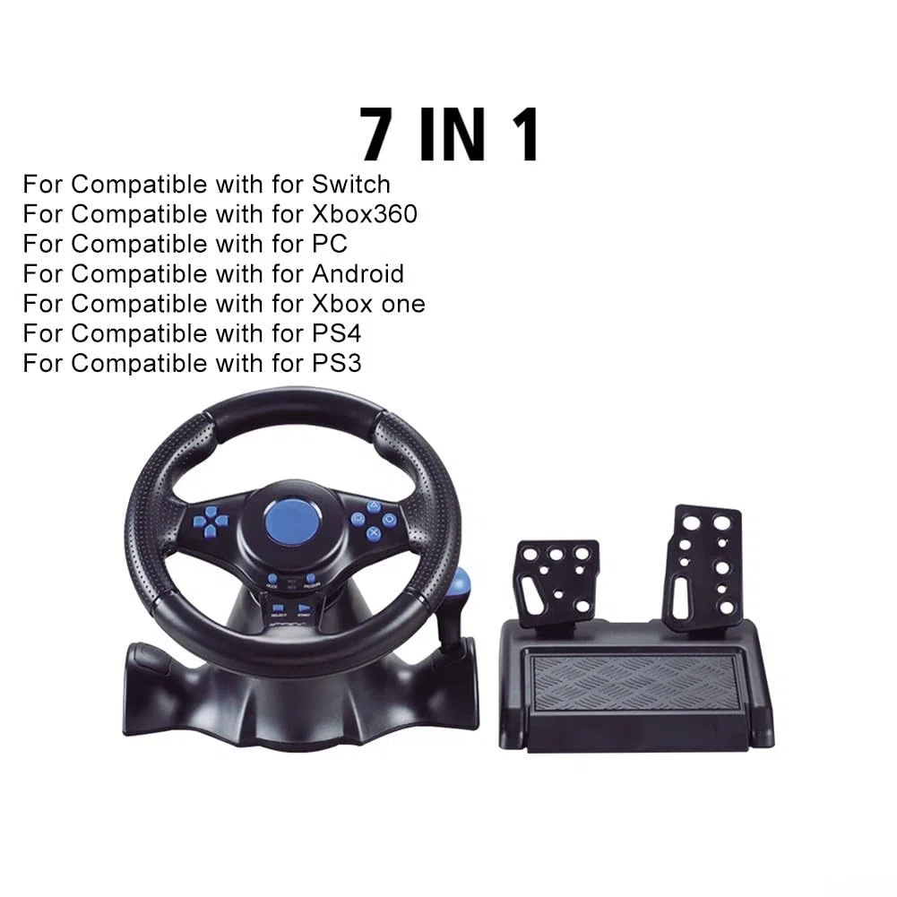 Jeu à couper le souffle réaliste avec notre volant de jeu compatible USB, s'adapte parfaitement à toutes les grandes consoles, y compris pour Switch et pour Xbox Series X (4 en 1)
