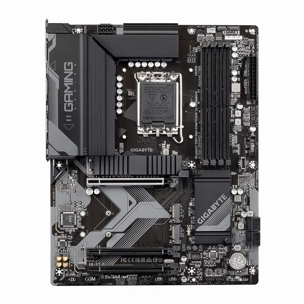 GIGABYTE B760 Gaming X Carte Mère - Compatible avec Les processeurs Intel Core 14e génération, VRM numérique 8+1+1 Phases, jusqu'à 7600MHz DDR5 (OC), 3X PCIe 4.0 M.2, 2.5GbE LAN, USB 3.2 Gen 2