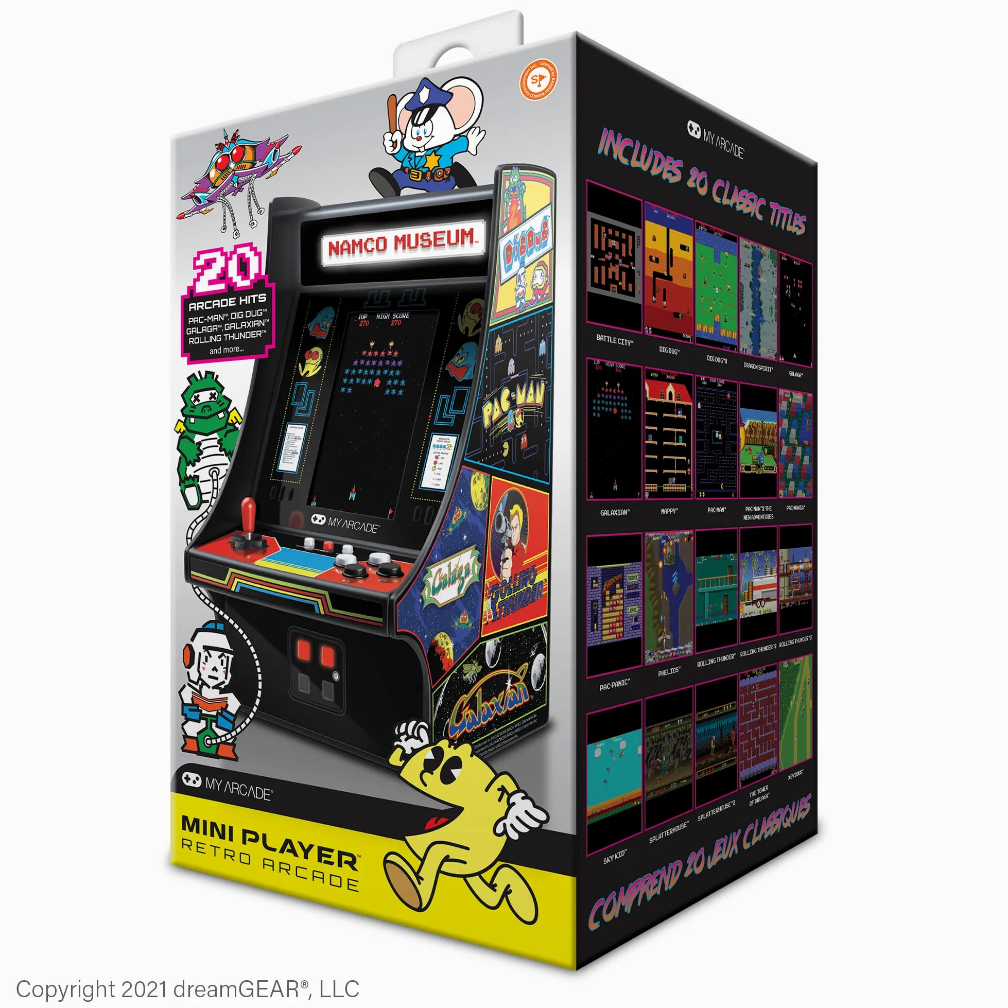 MY ARCADE - Mini Player Bandai Namco Museum Hits - Mini Borne Retro - 20 Jeux en 1