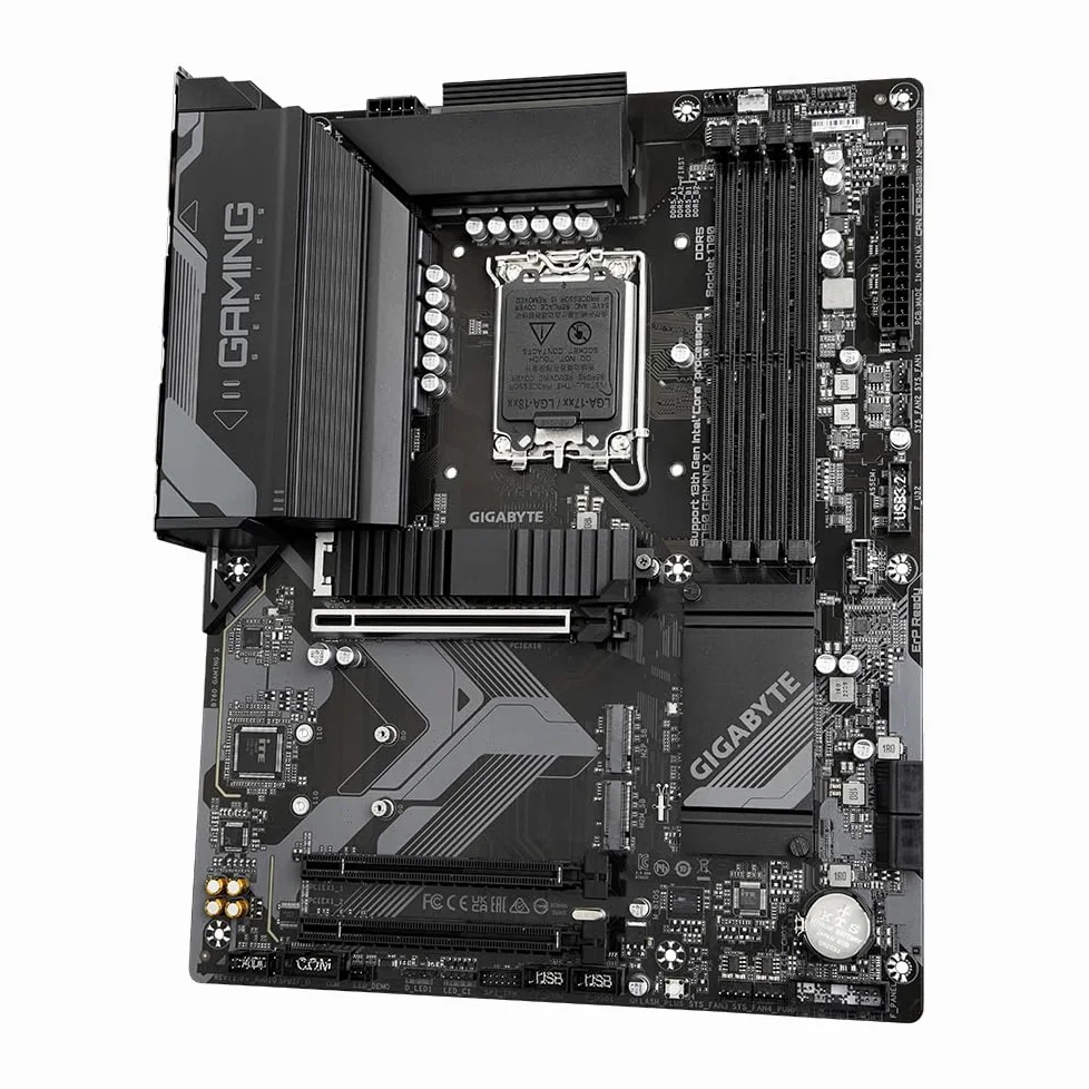 GIGABYTE B760 Gaming X Carte Mère - Compatible avec Les processeurs Intel Core 14e génération, VRM numérique 8+1+1 Phases, jusqu'à 7600MHz DDR5 (OC), 3X PCIe 4.0 M.2, 2.5GbE LAN, USB 3.2 Gen 2