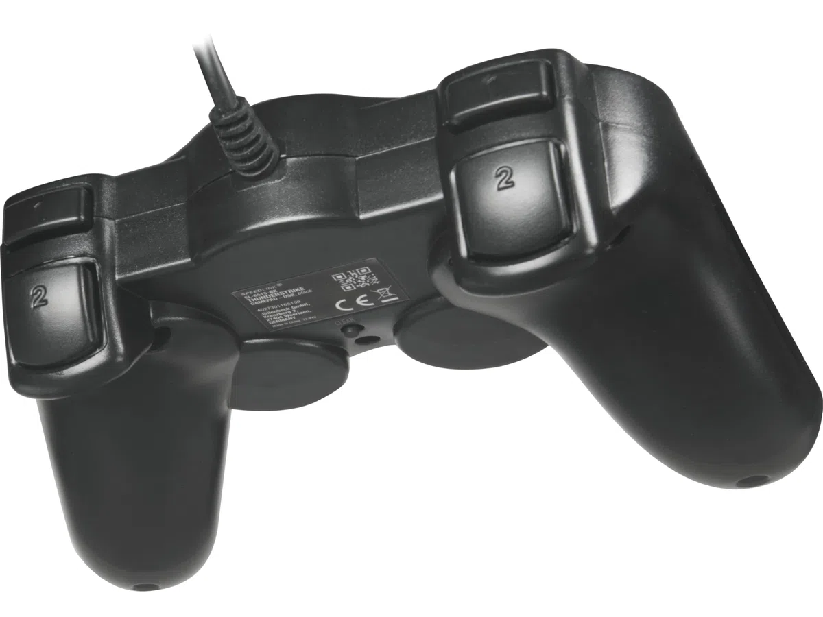 Speedlink Thunderstrike Manette pour Ordinateur (Fonction de Tir Rapide et automatique, Contrôleur USB pour PC)