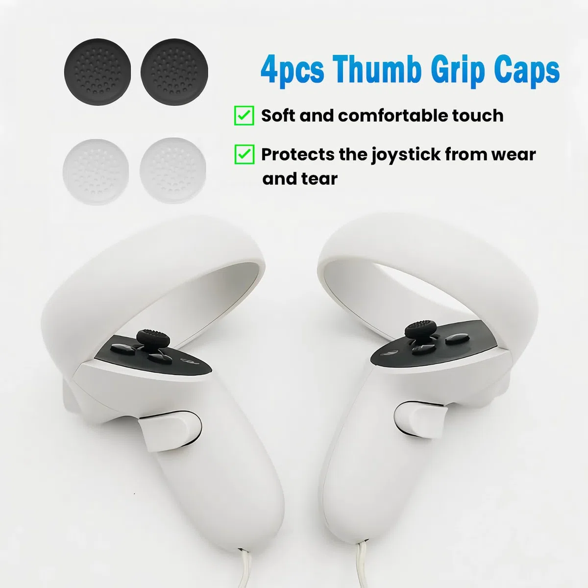 Lot de 2 joysticks de rechange pour manette Oculus Quest 2, kit de réparation de joystick analogique pour Oculus Quest 2