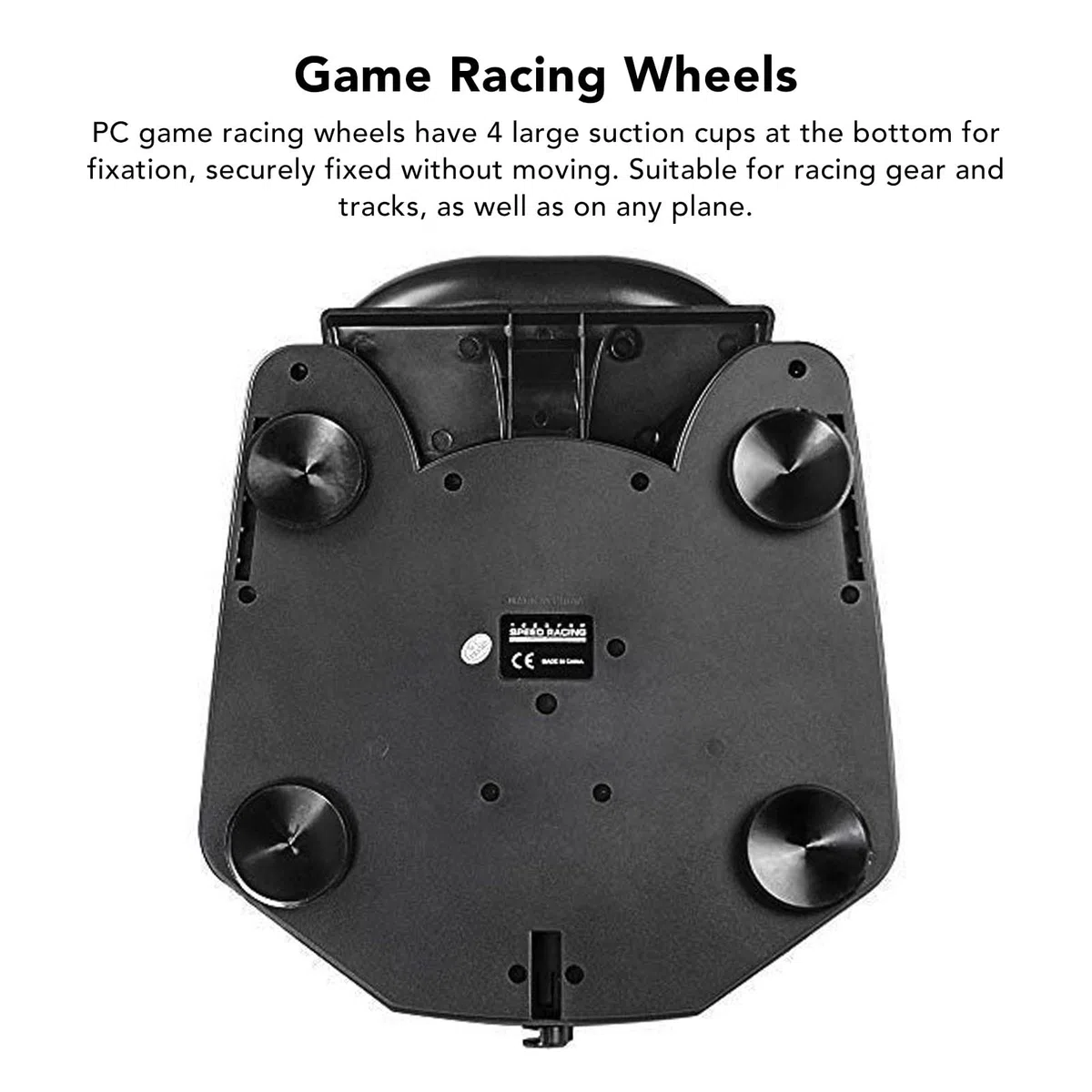 Fockety Volant de Course de Jeu, Volant de Course USB Universel à 180 Degrés avec Pédales, Double Retour de Moteur, Volant de Course PC pour 360, pour PS3, pour Switch, TV Box