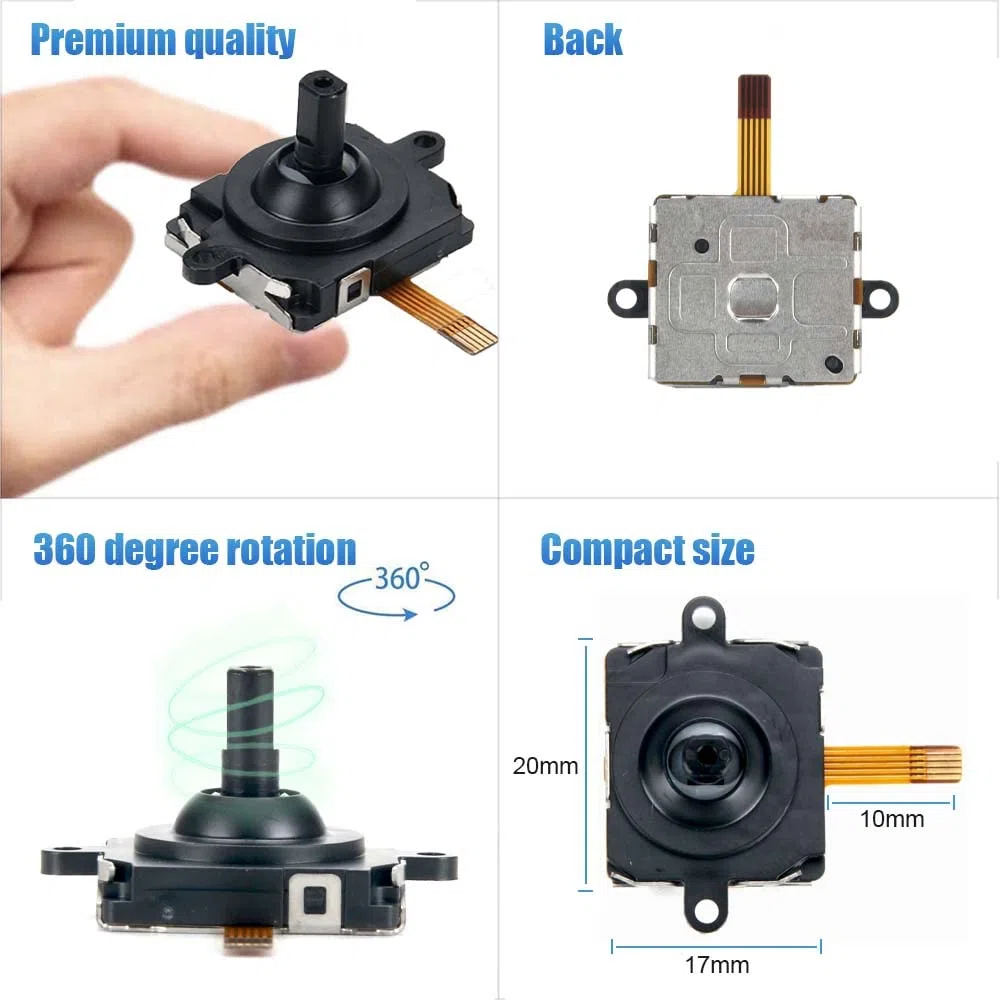 Lot de 2 joysticks de rechange pour manette Oculus Quest 2, kit de réparation de joystick analogique pour Oculus Quest 2
