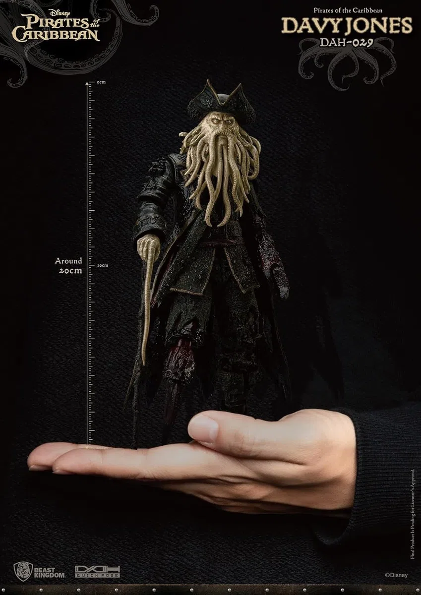 Beast Kingdom - Pirates of The Caribbean: Worlds End - DAH-029 Dynamic 8-Ction Heroes Davy Jones Action Figure