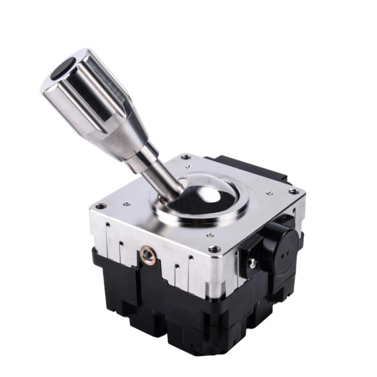 VChics Joystick marin, Manette de commande d'amortissement SMC80 Levier bateau sans pilote Tête marine Poignée manette industrielle(DC5V output signal: RS232)