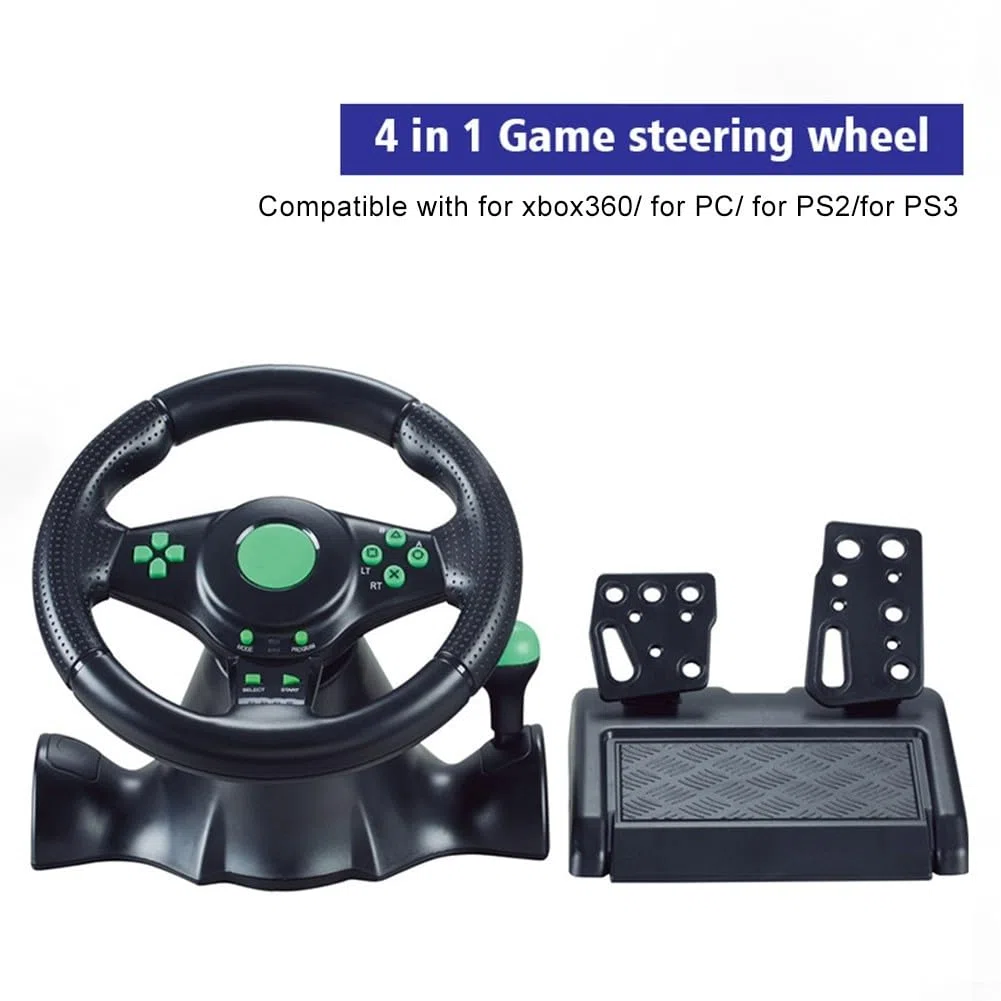 Jeu à couper le souffle réaliste avec notre volant de jeu compatible USB, s'adapte parfaitement à toutes les grandes consoles, y compris pour Switch et pour Xbox Series X (4 en 1)