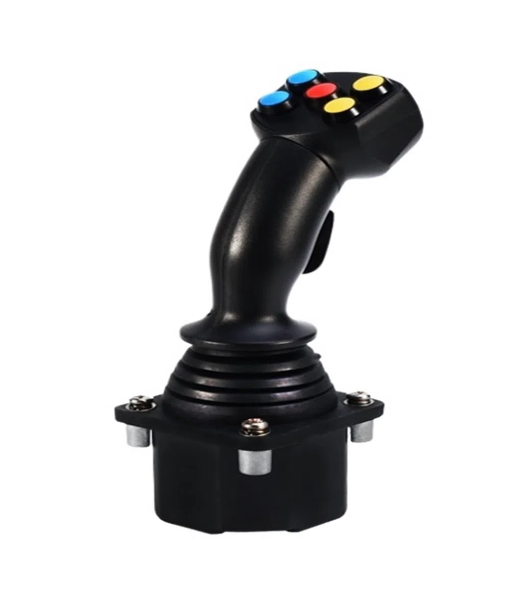 DMETE Contrôleur de manette Machine de nivellement à joystick de commande électronique SMC60A-5, instrument de nivellement for pavés en béton Manœuvres sécuritaires(12V output 0-5V)