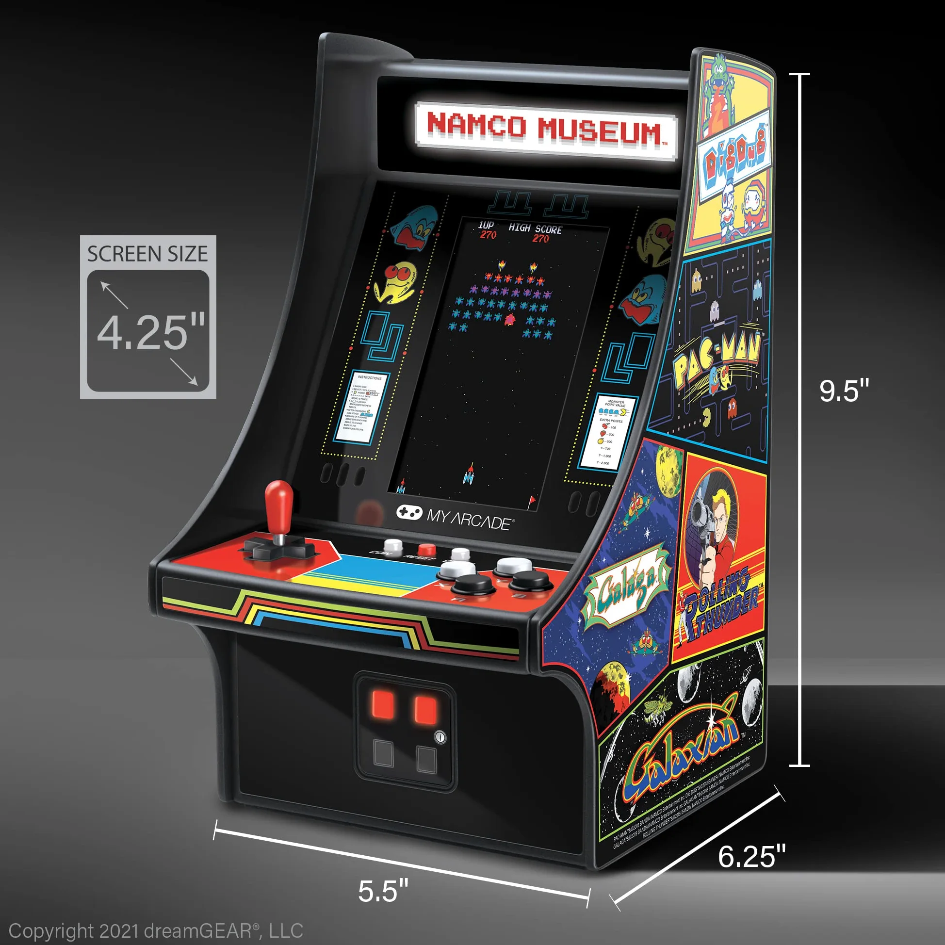 MY ARCADE - Mini Player Bandai Namco Museum Hits - Mini Borne Retro - 20 Jeux en 1