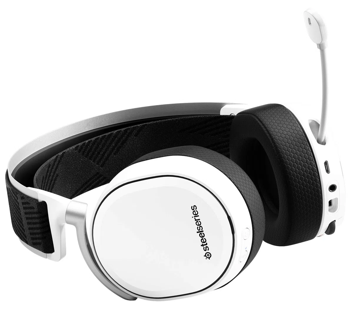 SteelSeries Arctis Pro Wireless - Casque Gaming - Pilotes d’enceintes haute résolution - Sans fil double (2,4 G & Bluetooth) - Système à batteries doubles - Blanc