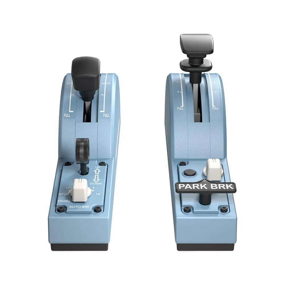 Thrustmaster TFRP T.Flight Rudder Pedals - PS5, XBOX y PC TCA Quadrant Add-On Airbus Edition - Manette des gaz - PC
