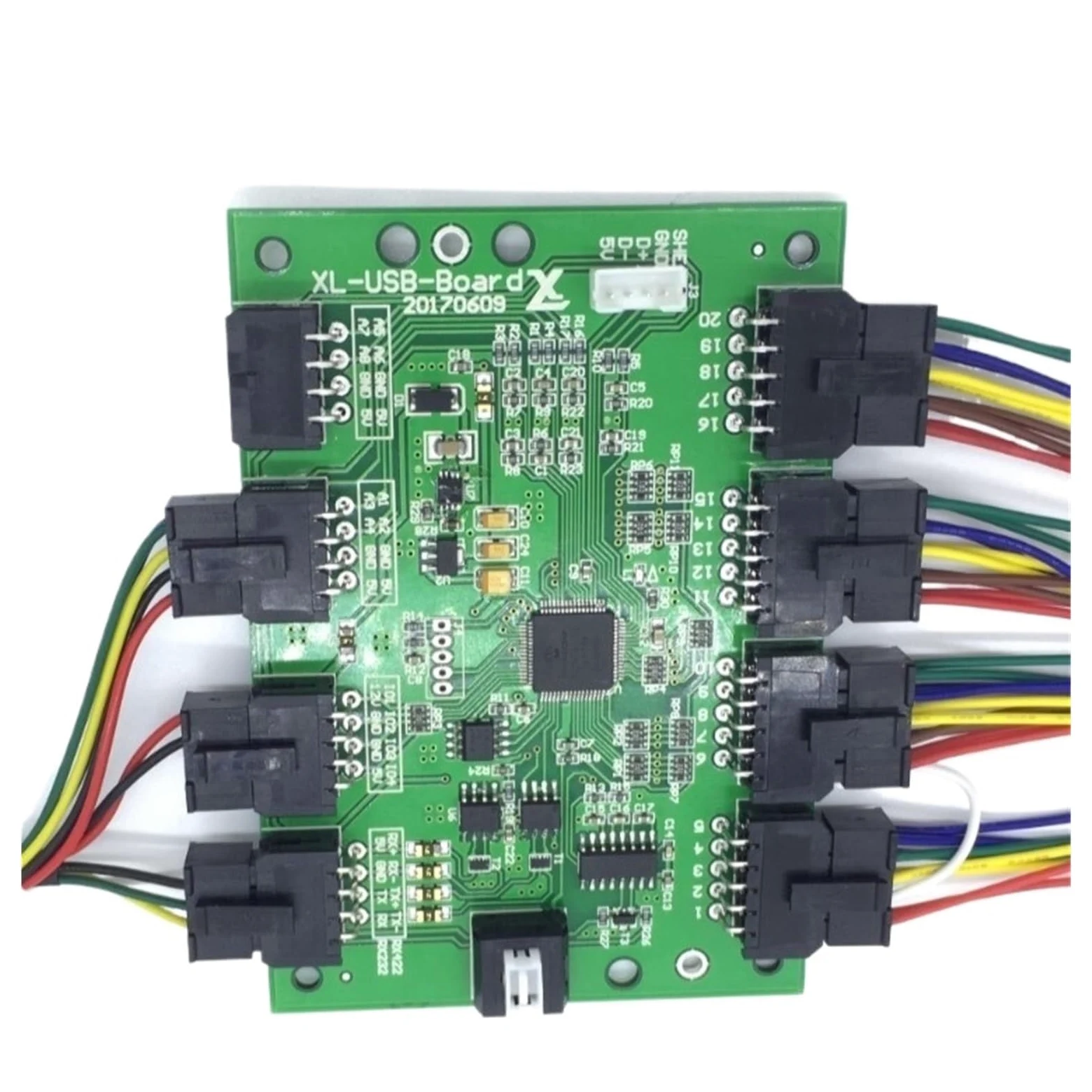 VChics Joystick marin, Carte de contrôle mouvement à 8 s, carte simulateur, d'ordinateur industriel, joystick(1 three-axis joystick+USB)