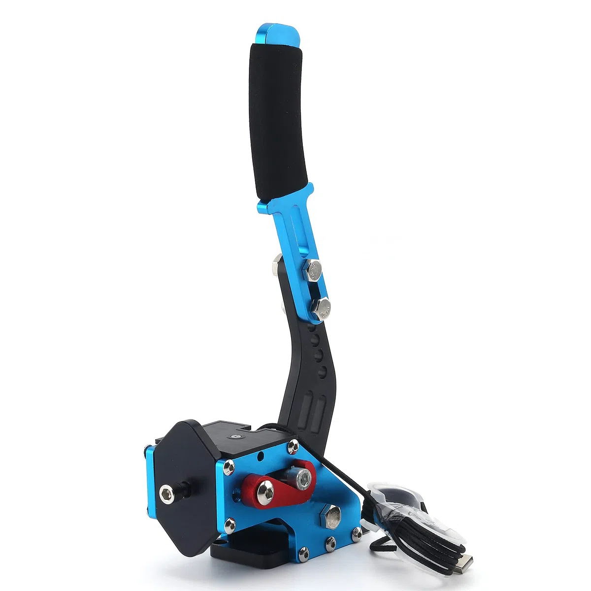 muge racing FANATECOSW LFS DIRT RALLY.2 Frein à main USB 64 bits PC USB avec pince pour jeux de course SIM Logitech G27 G25 G29 T500 T300 FANATECOSW LFS DIRT RALLY.2 Bleu