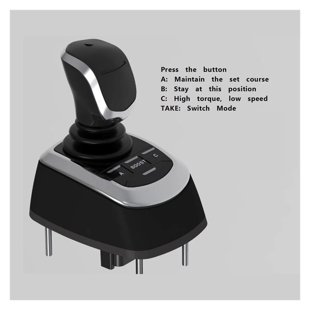 POAHNCU Manette Joystick, Contrôle À 360 Degrés De La Direction B, Changement Vitesse Et Accélérateur SMC195,pour le générateur d'images