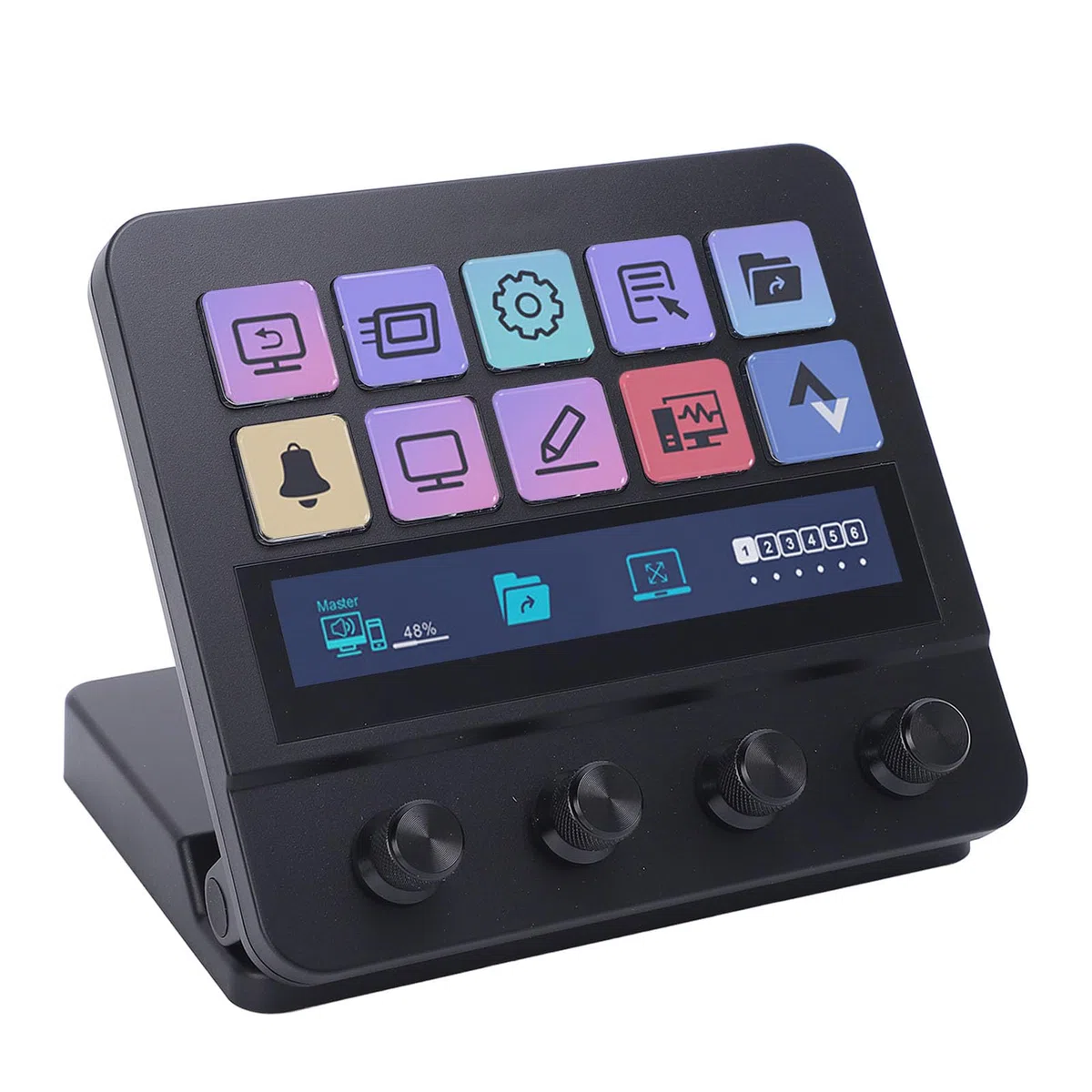 Contrôleur de Studio Rationalisant Le Flux de Travail avec 10 Touches LCD Personnalisables pour Les Jeux et Le Montage de Films