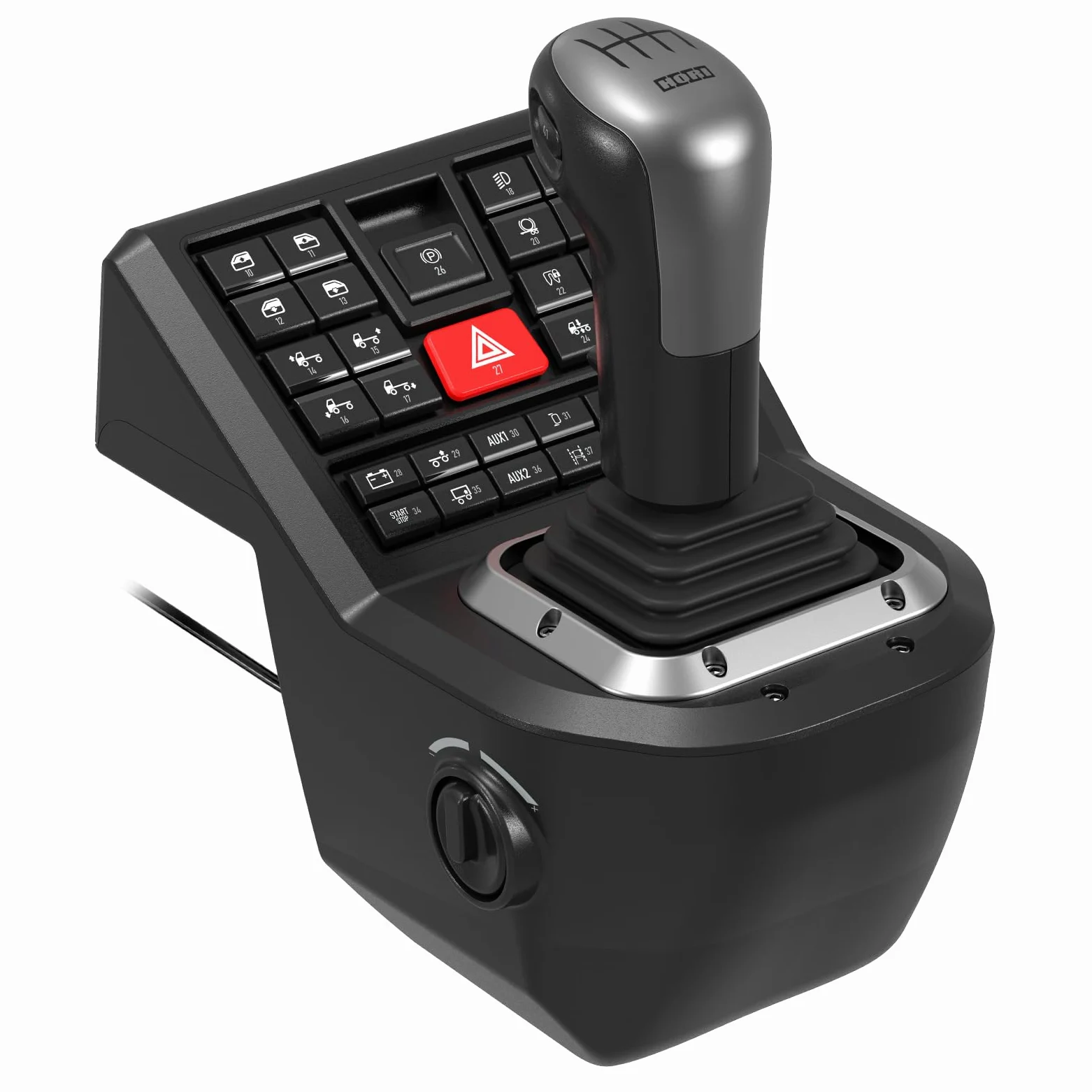 HORI Système de contrôle de camion pour Windows 11/10 avec volant à rétroaction de force, panneau de commande de changement de vitesse et pédales