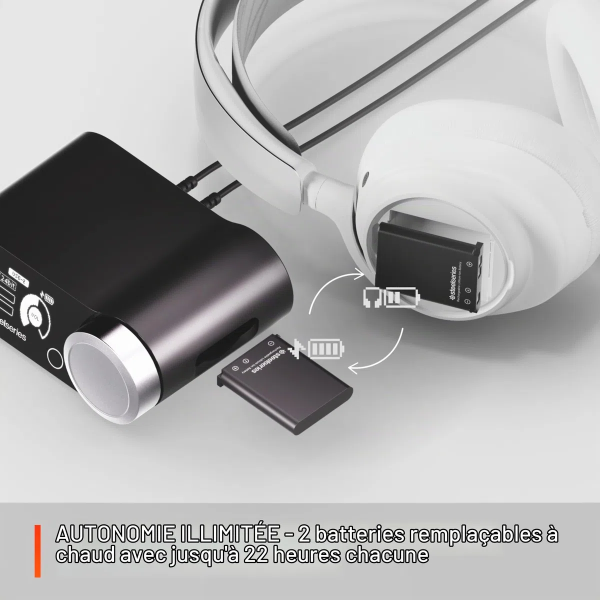 SteelSeries Arctis Nova Pro Wireless P Auriculares Gaming Inalámbricos Blancos Para PC/PS5