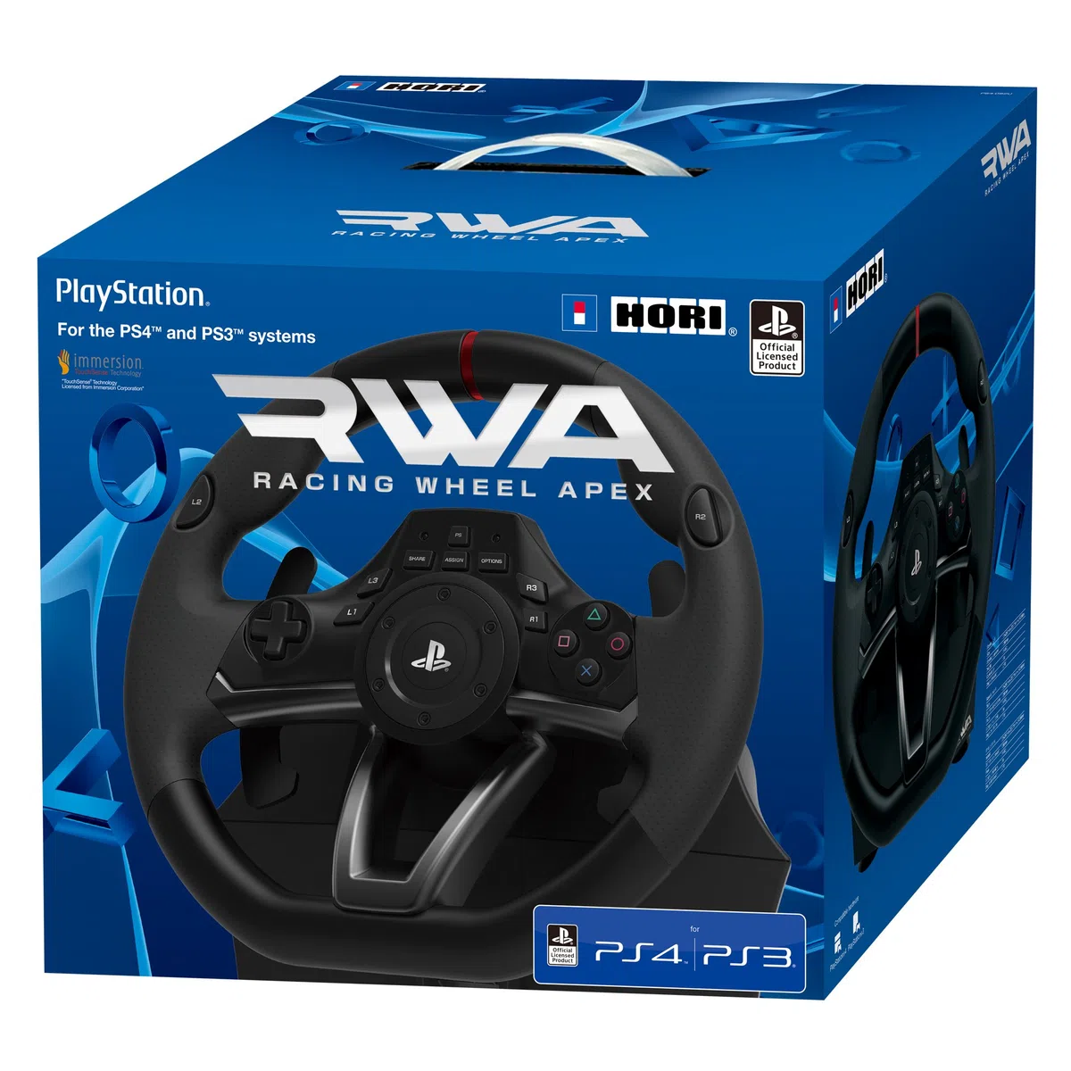Hori USB Volant de course Apex pour PS4/PS3/PC/Playstation 4