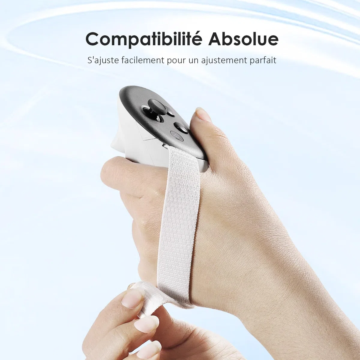 VR Sangles de Contrôleur Antidérapantes avec Sangles D'articulation Réglables pour Quest 3S pour Quest 3 Couvercle de Poignées de Contrôleur pour Quest 3S/3 Accessoires