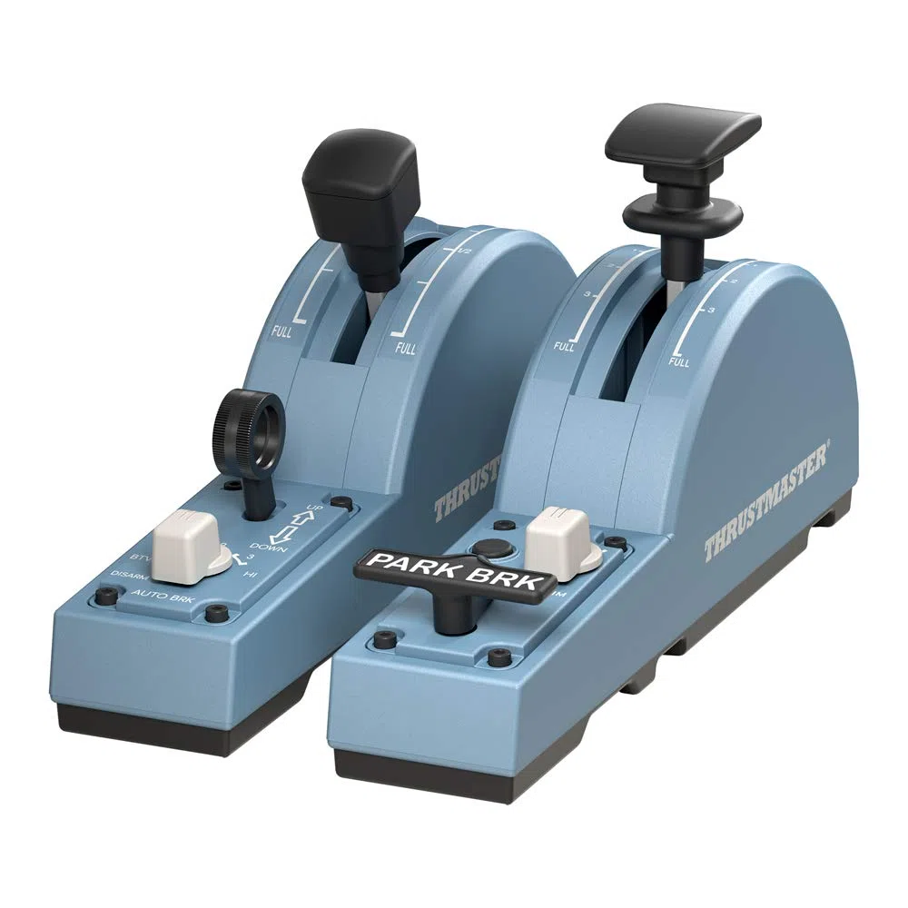Thrustmaster TFRP T.Flight Rudder Pedals - PS5, XBOX y PC TCA Quadrant Add-On Airbus Edition - Manette des gaz - PC