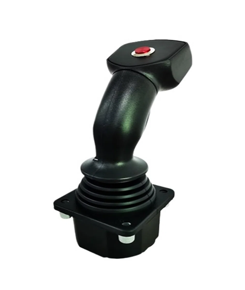 POAHNCU Manette Joystick, SMC60A-1 Industriel Pour Machines D'ingénierie, Levier De Commande Principal, Bascule Hall 2 Axes Et 1 Bouton,pour le générateur d'images(Power supply 12V output 0-5V)