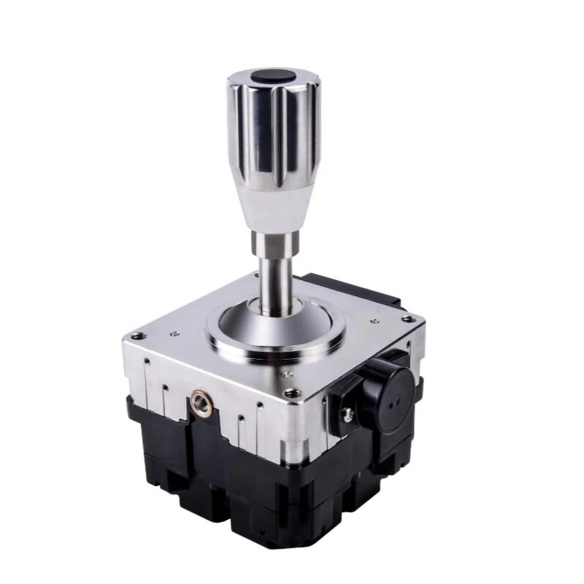 VChics Joystick marin, Manette de commande d'amortissement SMC80 Levier bateau sans pilote Tête marine Poignée manette industrielle(DC5V output signal: RS232)