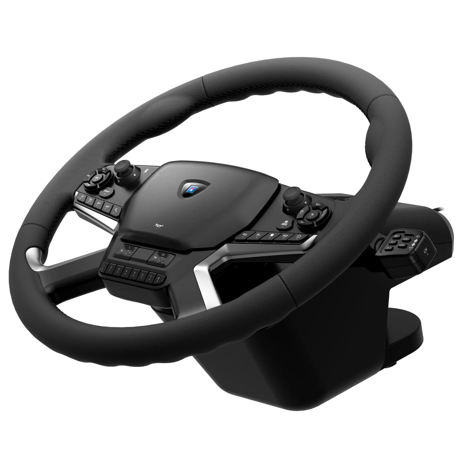 HORI Système de contrôle de camion pour Windows 11/10 avec volant à rétroaction de force, panneau de commande de changement de vitesse et pédales