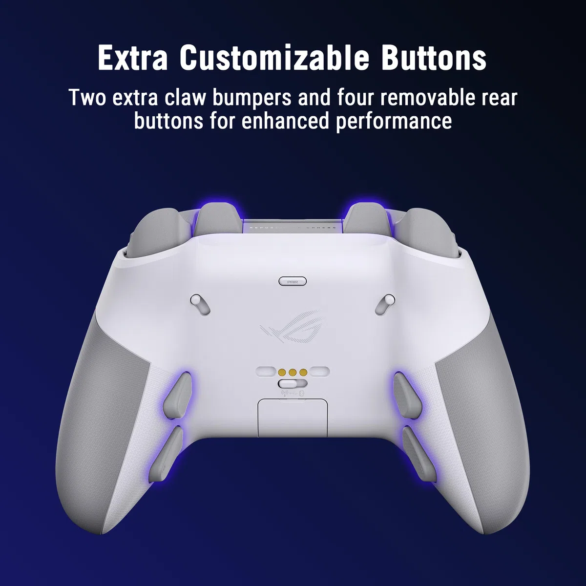 ASUS ROG RAIKIRI II PRO PC WL White Controller - TMR Joystick, 8000Hz, OLED