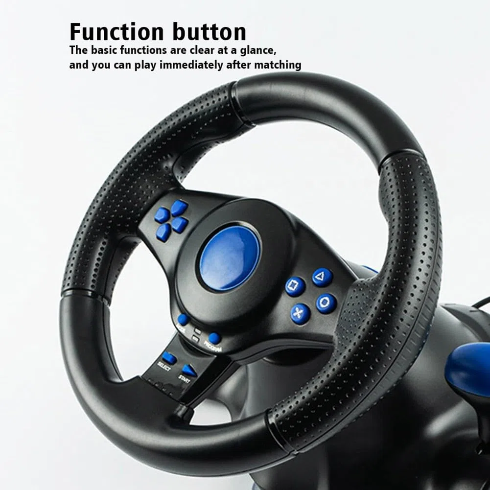Jeu à couper le souffle réaliste avec notre volant de jeu compatible USB, s'adapte parfaitement à toutes les grandes consoles, y compris pour Switch et pour Xbox Series X (4 en 1)