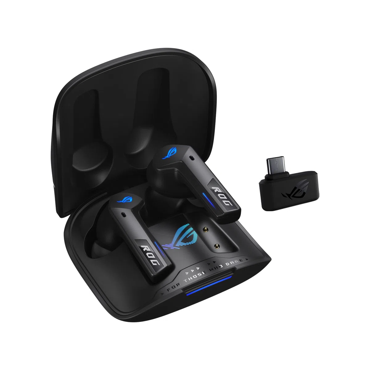 ASUS ROG Cetra True Casque de Jeu sans Fil (2,4 GHz et Bluetooth 5.3, ROG SpeedNova, Audio 24 Bits 96 kHz, Dirac Opteo, Microphones AI à Conduction osseuse, ANC adaptatif, autonomie de la Batterie de