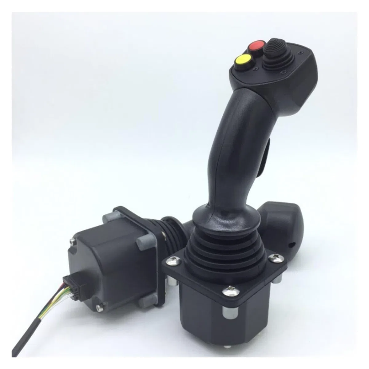 60A-2M2 Hall Rocker, Joystick for Machines agricoles, Levier de Commande Industriel à Quatre s for Machines d'ingénierie(12-24V Output Can)