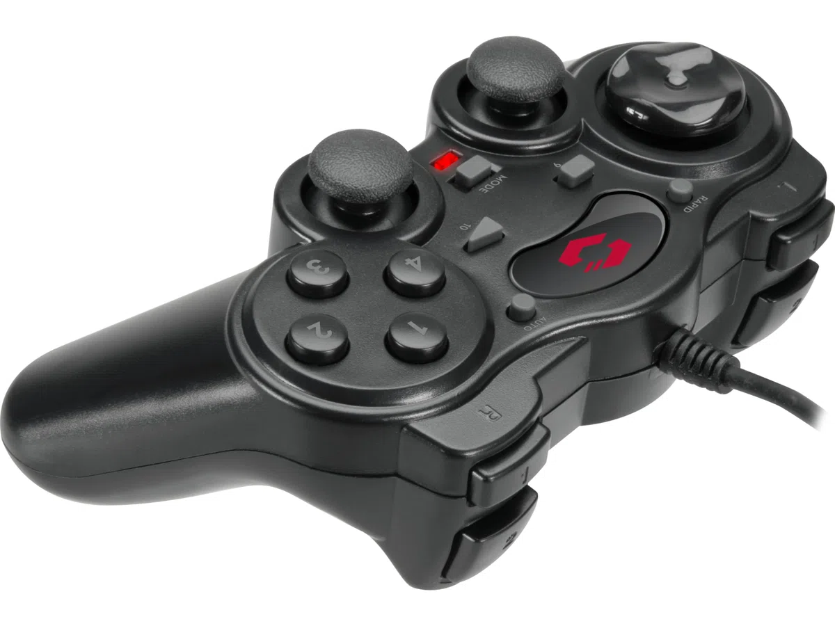 Speedlink Thunderstrike Manette pour Ordinateur (Fonction de Tir Rapide et automatique, Contrôleur USB pour PC)