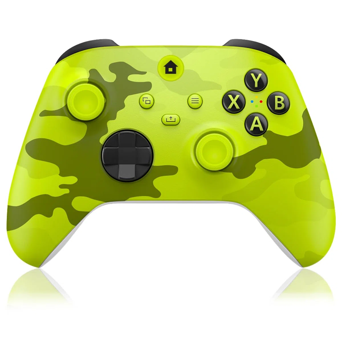 BUERTT Manette Xbox One sans fil pour Xbox One, Xbox Series X/S, manette sans fil avec prise audio de 3,5 mm, avec adaptateur sans fil 2,4 GHz, jaune camouflage
